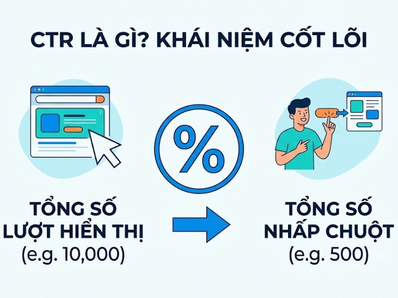 CTR là gì? Chiến lược tối ưu tỷ lệ nhấp chuột toàn diện trong Digital Marketing