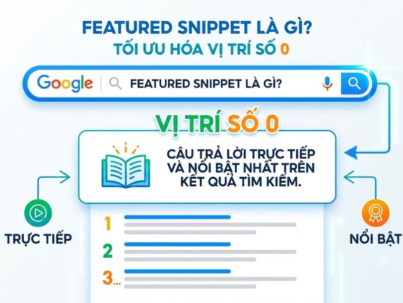 Featured Snippet Là Gì? Tối Ưu Hóa Vị Trí Số 0 (Zero Position)
