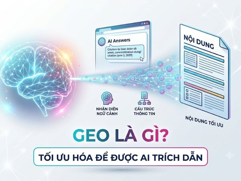 GEO (Generative Engine Optimization) là gì? Chiến Lược Tối Ưu Hóa Công Cụ AI
