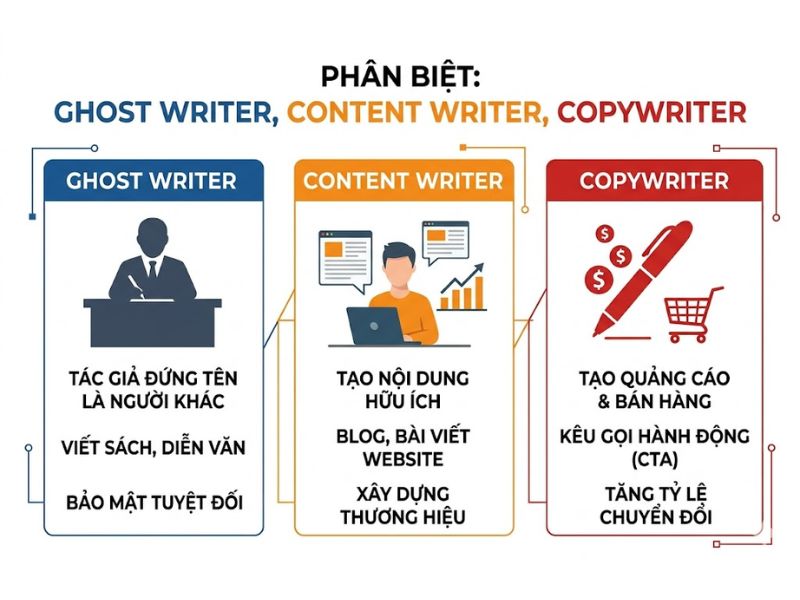 Ghost Writer Là Gì? Hướng Dẫn Về Nghề Viết Thuê Chuyên Nghiệp