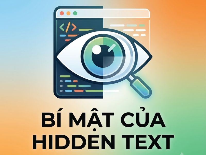 Hidden text là gì? Cách ẩn nội dung trong Content