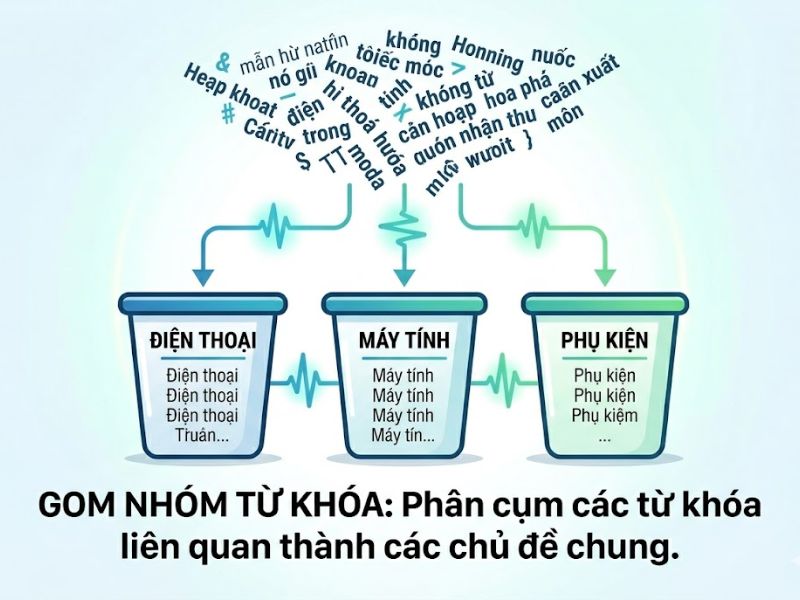 Keyword Grouping Là Gì? Gom Nhóm Từ Khóa Cải Thiện Thứ Hạng Tìm Kiếm
