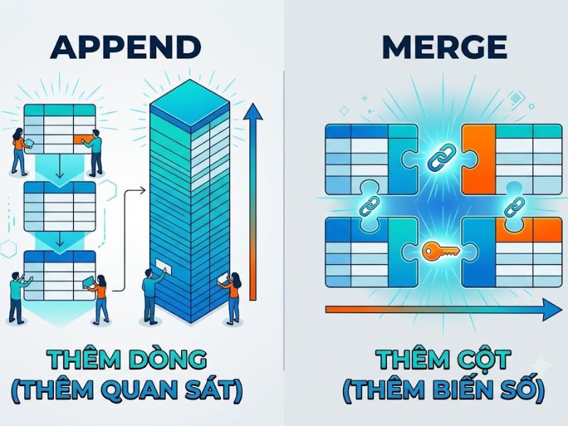 Lệnh Merge Và Append Trong Stata
