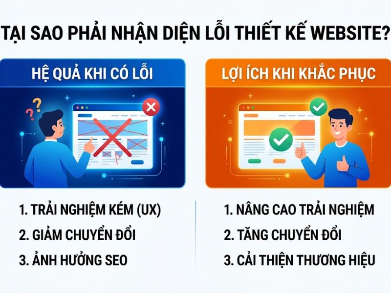 Lỗi Thiết Kế Website Thường Gặp Và Cách Khắc Phục

