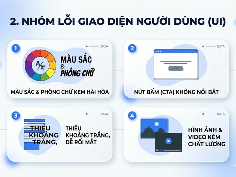 Lỗi Thiết Kế Website Thường Gặp Và Cách Khắc Phục
