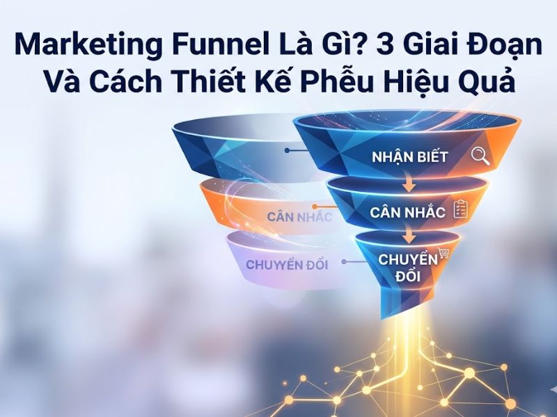 Marketing Funnel Là Gì? 3 Giai Đoạn Và Cách Thiết Kế Phễu Hiệu Quả