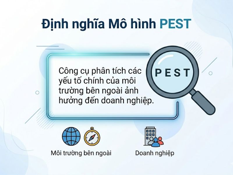 Mô hình PEST là gì? Hướng dẫn phân tích môi trường vĩ mô và Ứng dụng thực tế
