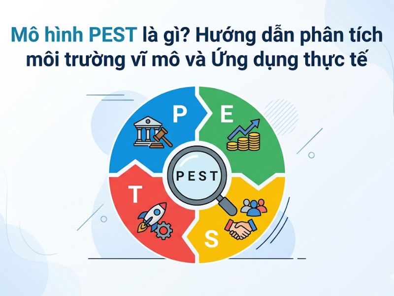 Mô hình PEST là gì? Hướng dẫn phân tích môi trường vĩ mô và Ứng dụng thực tế