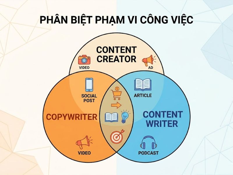 Phân Biệt Copywriter Và Content Writer: Vai Trò Và Ứng Dụng Thực Tế