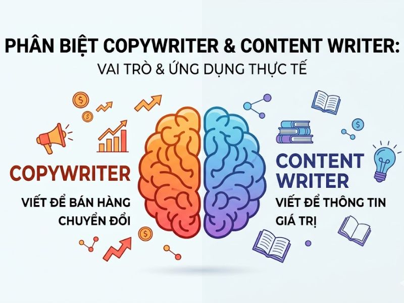 Phân Biệt Copywriter Và Content Writer: Vai Trò Và Ứng Dụng Thực Tế