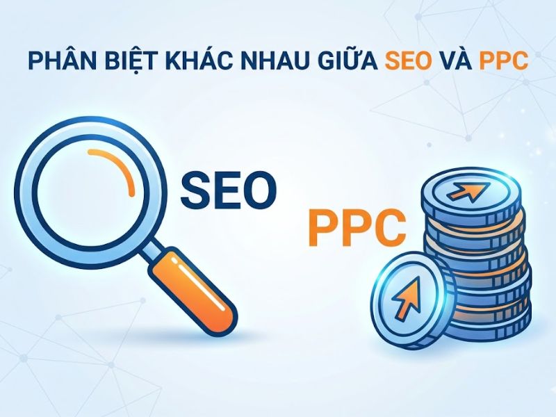 Phân biệt khác nhau giữa SEO và PPC