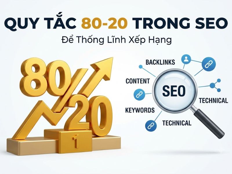 Quy tắc 80-20 trong SEO Giúp Tối Ưu Xếp Hạng