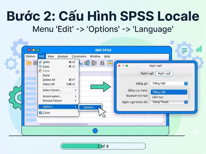 Quy Trình Thiết Lập Tiếng Việt Trong SPSS Chuẩn Xác 
