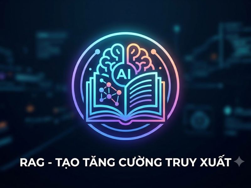 RAG là gì? RAG (Retrieval-Augmented Generation - Tạo sinh tăng cường truy xuất) là một khung kiến trúc trí tuệ nhân tạo (AI) được thiết kế để cải thiện chất lượng, độ chính xác và tính cập nhật của các Mô hình ngôn ngữ lớn (LLM) bằng cách liên kết mô hình này với các cơ sở dữ liệu tri thức bên ngoài trước khi tiến hành tạo sinh văn bản. Việc hiểu rõ nền tảng công nghệ RAG là gì đóng vai trò then chốt giúp các doanh nghiệp giải quyết triệt để tình trạng "ảo giác AI" (AI Hallucination) và nâng cao độ tin cậy của các hệ thống AI chuyên ngành. Nền tảng công nghệ RAG là gì? Khái niệm RAG là gì được định nghĩa một cách chính xác dựa trên nền tảng kỹ thuật do Meta AI giới thiệu. RAG là một hệ thống lai (hybrid system) kết hợp giữa hai thành phần: cơ chế truy xuất thông tin độc lập (retriever) và mô hình học sâu tạo sinh (generator). Thay vì chỉ dựa vào tham số trọng số (weights) được huấn luyện từ trước, RAG bắt buộc mô hình LLM phải tham chiếu đến một tập dữ liệu thực tế, được cập nhật liên tục để trích xuất ngữ cảnh trước khi đưa ra câu trả lời. Nguyên lý khoa học: Theo nghiên cứu "Retrieval-Augmented Generation for Knowledge-Intensive NLP Tasks" công bố năm 2020 bởi Patrick Lewis và các nhà nghiên cứu tại Meta AI, kiến trúc RAG sử dụng mô hình Dense Passage Retriever (DPR) để chuyển đổi tài liệu thành các vector số học (embeddings), sau đó đối chiếu độ tương đồng cosine (cosine similarity) với truy vấn của người dùng để tìm ra thông tin ngữ cảnh chính xác nhất, trước khi cấp phát dữ liệu này cho mô hình seq2seq để tạo sinh văn bản. Cơ chế hoạt động của kiến trúc RAG là gì? Quy trình vận hành của RAG bao gồm 3 giai đoạn tuyến tính và chặt chẽ. Hệ thống không cho phép LLM tự động đoán câu trả lời mà phải trải qua quy trình xác thực dữ liệu gốc. Giai đoạn 1: Truy xuất (Retrieval): Khi người dùng nhập truy vấn, hệ thống sẽ sử dụng thuật toán nhúng (Embedding Model) để biến đổi truy vấn văn bản thành một vector đa chiều. Vector truy vấn này được so sánh với hệ thống cơ sở dữ liệu vector (Vector Database) chứa dữ liệu doanh nghiệp để tìm ra các đoạn văn bản (chunks) có ý nghĩa tương đồng nhất. Giai đoạn 2: Tăng cường ngữ cảnh (Augmented): Các đoạn thông tin vừa được truy xuất sẽ được gắn kèm (append) vào truy vấn ban đầu của người dùng, tạo thành một câu lệnh mới (Prompt) giàu ngữ cảnh. Giai đoạn 3: Tạo sinh văn bản (Generation): Prompt đã được tăng cường này được gửi đến LLM (như GPT-4, Llama 3). LLM đọc nguồn thông tin thực tế được cung cấp và tiến hành tổng hợp, định dạng lại thành một câu trả lời tự nhiên, chính xác và có trích dẫn nguồn rõ ràng. So sánh tối ưu hóa LLM: Fine-Tuning và RAG là gì? Để nhận thức rõ giá trị của RAG là gì trong việc triển khai AI, việc so sánh trực diện phương pháp RAG với quy trình Tinh chỉnh (Fine-Tuning) là bắt buộc. Dưới đây là bảng số liệu so sánh tham chiếu thông số kỹ thuật: Tiêu chí kỹ thuật Kiến trúc RAG (Retrieval-Augmented Generation) Phương pháp Fine-Tuning (Tinh chỉnh mô hình) Nguồn dữ liệu Trích xuất từ Vector Database ngoài (Cập nhật thời gian thực) Tích hợp sâu vào tham số mô hình (Tĩnh) Chi phí vận hành Thấp (Chỉ tốn phí lưu trữ vector và API truy vấn) Rất cao (Đòi hỏi năng lực điện toán GPU lớn) Tính minh bạch (Auditability) Cao. Có khả năng truy xuất trực tiếp nguồn tài liệu. Thấp. Mô hình hoạt động như một "hộp đen" (Black box). Rủi ro ảo giác AI (Hallucination) Dưới 5% (Phụ thuộc hoàn toàn vào dữ liệu cấp phát) 15% - 20% (Phụ thuộc vào chất lượng tập dữ liệu huấn luyện) Khả năng cập nhật Tức thì (Chỉ cần thêm tài liệu mới vào cơ sở dữ liệu) Chậm (Cần huấn luyện lại toàn bộ mô hình) Những lợi ích vượt trội của doanh nghiệp khi triển khai RAG là gì? Bằng việc áp dụng chuẩn xác kiến trúc RAG, doanh nghiệp có thể giải quyết được bài toán chi phí và độ chính xác của AI. Các lợi ích cụ thể bao gồm: Đảm bảo tính thực tế và minh bạch: RAG buộc AI tạo ra thông tin dựa trên dữ liệu thật của doanh nghiệp. Mọi câu trả lời đều có thể đối chiếu chéo (cross-check) trực tiếp với tài liệu gốc, loại bỏ hoàn toàn các thông tin bịa đặt. Tiết kiệm tối đa ngân sách điện toán: Doanh nghiệp không cần đầu tư máy chủ GPU đắt đỏ để huấn luyện (train) lại LLM chuyên ngành. Hệ thống chỉ yêu cầu thiết lập đường ống dữ liệu (Data Pipeline) và Vector Database. Bảo mật dữ liệu tuyệt đối: Khi áp dụng RAG nội bộ, dữ liệu nhạy cảm của tổ chức không bị đưa vào tham số của các mô hình ngôn ngữ công khai, đảm bảo tính tuân thủ quy định bảo mật (GDPR, HIPAA). Kiểm soát quyền truy cập theo ngữ cảnh: RAG cho phép phân quyền (Role-based access control) trong giai đoạn truy xuất. Nghĩa là nhân viên cấp thấp sẽ không thể dùng AI để truy xuất các báo cáo tài chính nội bộ cấp C-level. Câu hỏi thường gặp (FAQ) về công nghệ RAG Vector Database trong RAG là gì? Vector Database (Cơ sở dữ liệu vector) là hệ thống lưu trữ dữ liệu dưới dạng các điểm số toán học (vector) trong không gian đa chiều. Trong RAG, Vector Database (như Pinecone, Milvus, ChromaDB) có nhiệm vụ lưu trữ các đoạn tài liệu đã được mã hóa và thực hiện thuật toán tìm kiếm tương đồng (Semantic Search) cực kỳ nhanh chóng để tìm ra dữ liệu khớp với câu hỏi của người dùng. AI Hallucination là gì và RAG khắc phục nó như thế nào? AI Hallucination (Ảo giác AI) là hiện tượng LLM tự tạo ra các thông tin sai lệch, phi logic nhưng lại trình bày bằng văn phong rất tự tin. RAG khắc phục hoàn toàn hiện tượng này bằng cách áp đặt cơ chế "chỉ trả lời dựa trên ngữ cảnh được cung cấp". Nếu thông tin không tồn tại trong tập dữ liệu truy xuất, hệ thống RAG sẽ được cấu hình để phản hồi: "Tôi không có đủ thông tin để trả lời câu hỏi này". Advanced RAG là gì so với Naive RAG? Advanced RAG (RAG nâng cao) là các kỹ thuật tối ưu hóa đường ống dữ liệu nhằm cải thiện độ chính xác của tìm kiếm, vượt ra khỏi quy trình cơ bản (Naive RAG). Các phương pháp Advanced RAG bao gồm Tối ưu hóa phân đoạn dữ liệu (Chunking Optimization), Truy xuất kết hợp (Hybrid Search giữa Vector và Keyword), và Xếp hạng lại (Re-ranking) sử dụng các mô hình chuyên biệt như Cohere Rerank để đưa tài liệu liên quan nhất lên đầu ngữ cảnh. Kết luận Tổng kết lại, bản chất của RAG là gì? RAG là bước tiến khoa học giải quyết khoảng trống giữa khả năng giao tiếp của Mô hình ngôn ngữ lớn (LLM) và sự thật khách quan của dữ liệu độc quyền. Thay vì nhồi nhét mọi kiến thức vào một mô hình khổng lồ, RAG đóng vai trò như một thủ thư thông minh: tìm kiếm chính xác tài liệu cần thiết và sử dụng năng lực ngôn ngữ của AI để giải thích tài liệu đó cho người dùng. Hiểu rõ kiến trúc RAG là gì sẽ là lợi thế cạnh tranh cốt lõi cho bất kỳ tổ chức nào muốn ứng dụng AI Tạo sinh vào môi trường sản xuất thực tế.