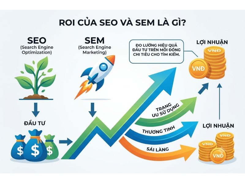 ROI Trong SEO Và SEM Là Gì? Chiến Lược Phân Bổ Ngân Sách Hiệu Quả
