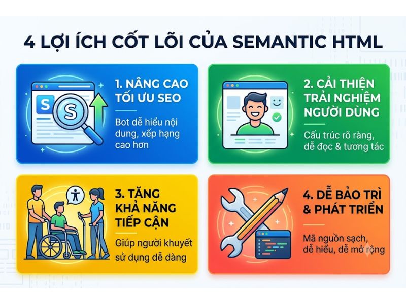 Semantic HTML là gì? Cấu Trúc Mã Nguồn Web 3.0 Và Tối Ưu Hóa SEO