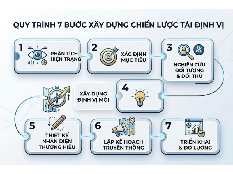 Tái định vị thương hiệu là gì? Chiến lược & Quy trình 
