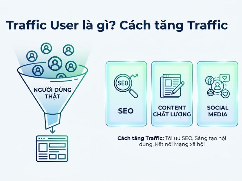Traffic User là gì? Cách tăng Traffic cho Website