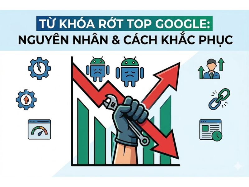 Từ Khóa Rớt Top Google: Nguyên Nhân & Cách Khắc Phục