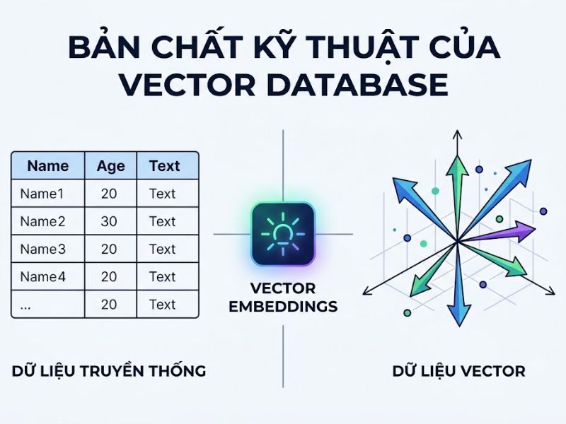 Vector Database là gì? Lưu trữ dữ liệu thế hệ mới Generative AI và LLMs