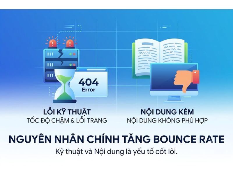 Bounce Rate Là Gì? Phân Tích Chiến Lược Tối Ưu Tỷ Lệ Thoát