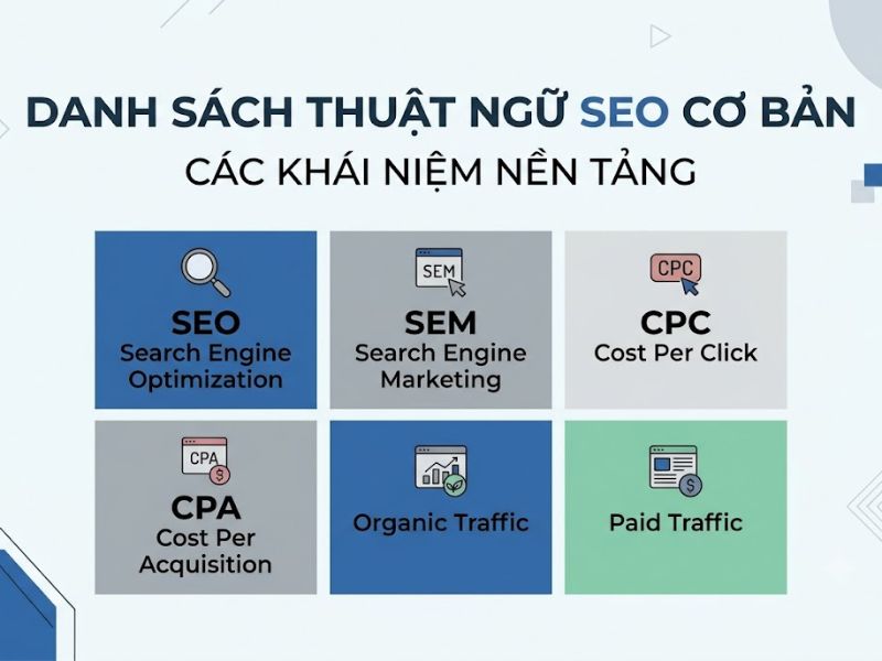 Các Thuật Ngữ Trong SEO Chuẩn Xác Và Đầy Đủ