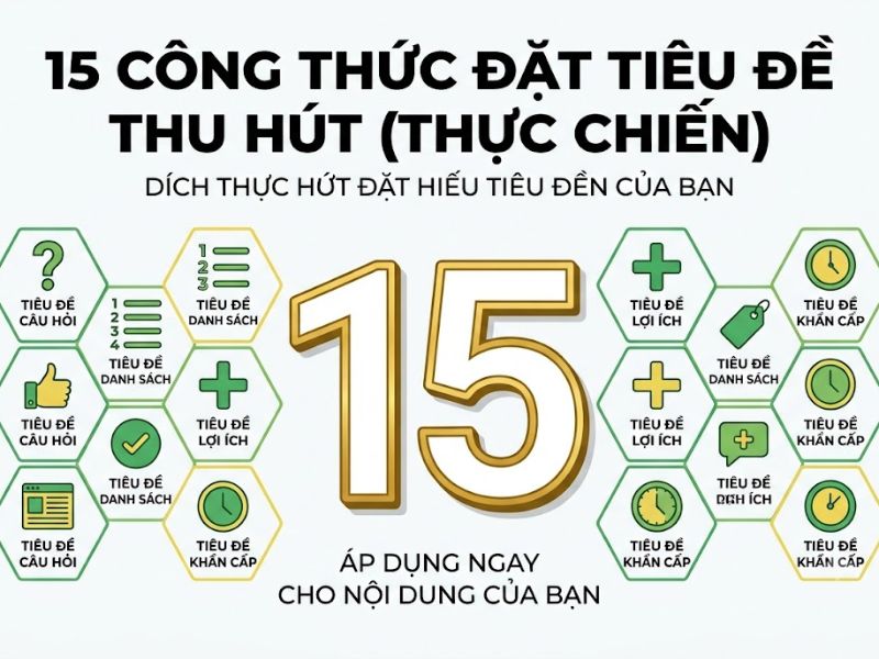 15+ Cách Đặt Tiêu Đề Thu Hút Giúp Tăng Tỷ Lệ Chuyển Đổi 
