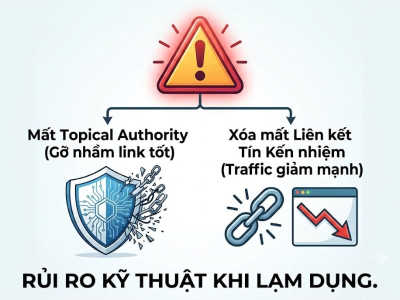 Disavow Backlinks là gì? Cách Gỡ Phạt Và Bảo Vệ Topical Authority
