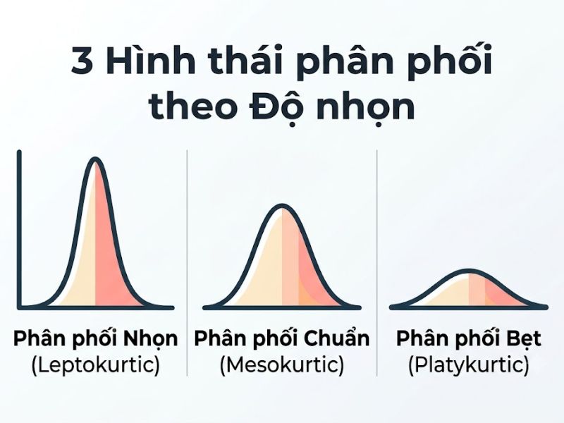 Độ nhọn (Kurtosis) là gì? Ý nghĩa của chỉ số Kurtosis và Skewness trong thống kê