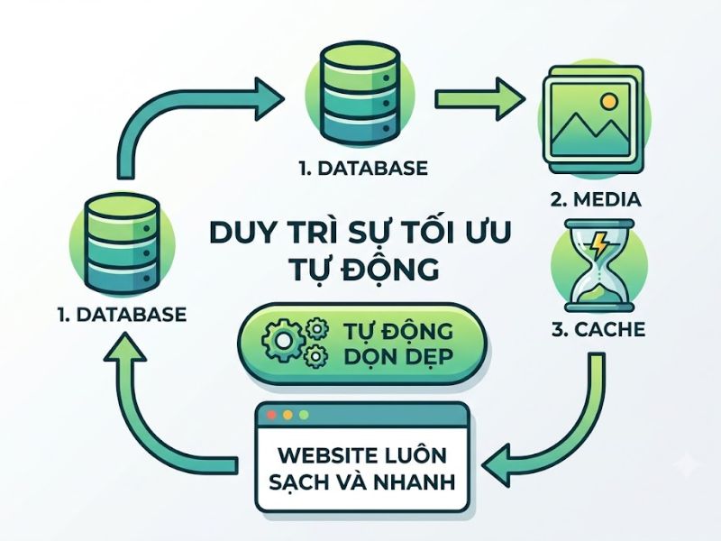Xóa file rác trong WordPress: Tối ưu Database, Media và Cache