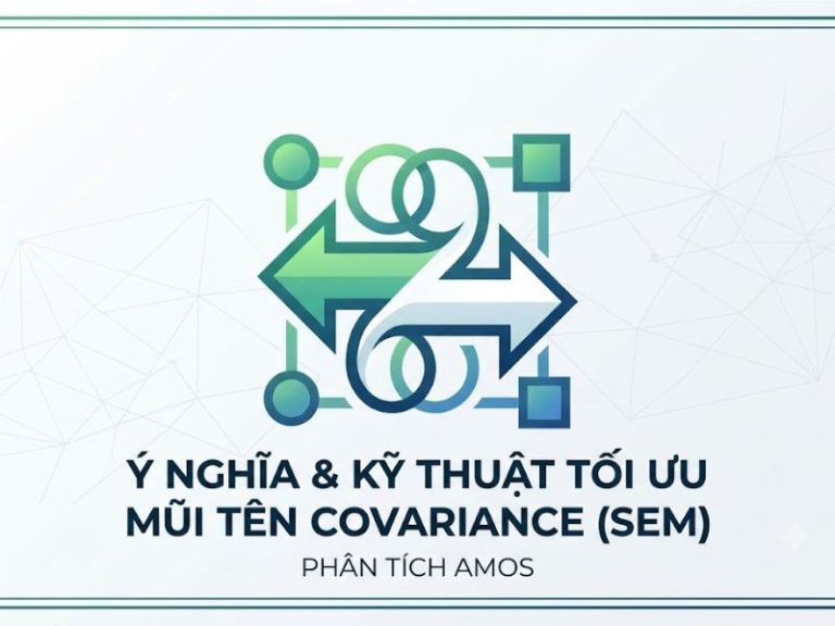 Ý Nghĩa Và Kỹ Thuật Tối Ưu Mũi Tên 2 Chiều Covariance Trong Phân Tích AMOS (SEM)