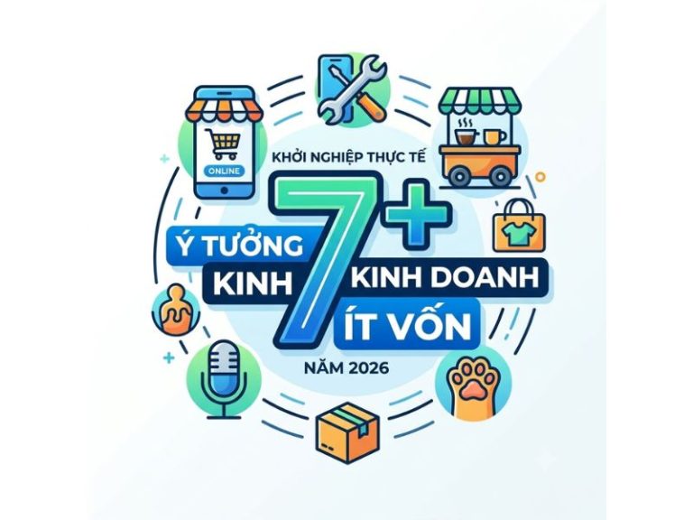 7+ Ý tưởng kinh doanh ít vốn khởi nghiệp thực tế năm 2026