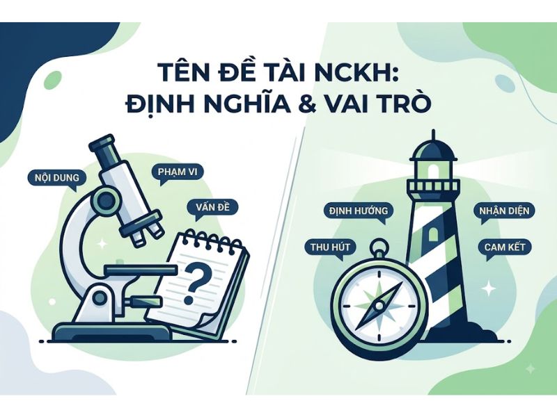 Cách đặt tên đề tài nghiên cứu khoa học chuẩn academic