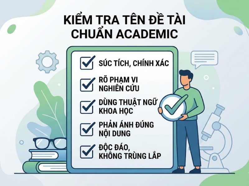 Cách đặt tên đề tài nghiên cứu khoa học chuẩn academic