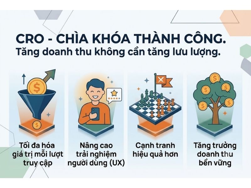 CRO Là Gì? Tối Ưu Hóa Tỷ Lệ Chuyển Đổi Giúp Tối Ưu Doanh Thu