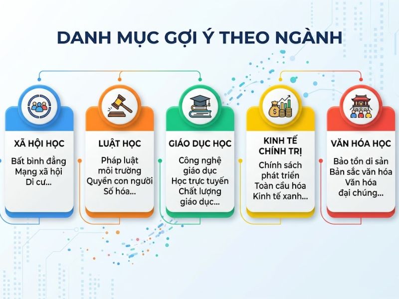 30+ Đề tài nghiên cứu khoa học xã hội