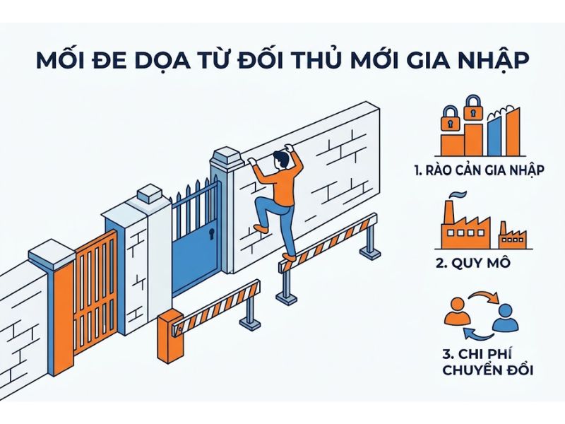 Mô hình 5 áp lực cạnh tranh Michael Porter