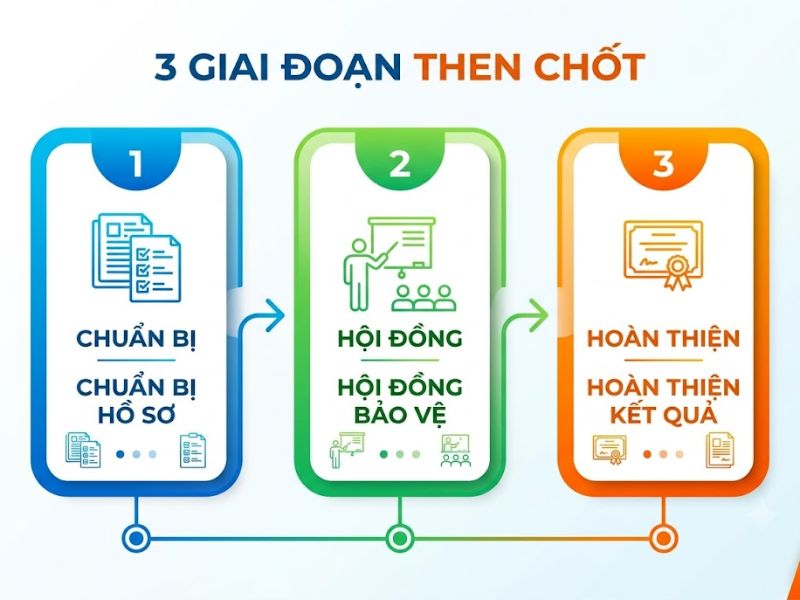 Quy trình bảo vệ đề tài khoa học