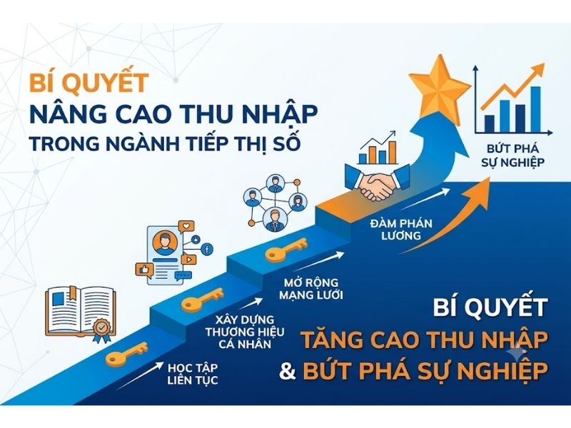 Digital Marketing lương bao nhiêu? Theo Cấp Bậc, Vị Trí Chuyên Môn