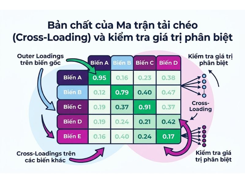 Outer Loadings Và Cross-Loading: Đánh Giá Và Kỹ Thuật Biến Trong PLS-SEM
