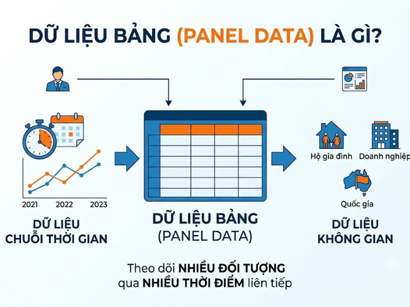 Dữ Liệu Bảng Là Gì? Phân Loại Và Các Mô Hình Ước Lượng Kinh Tế Lượng