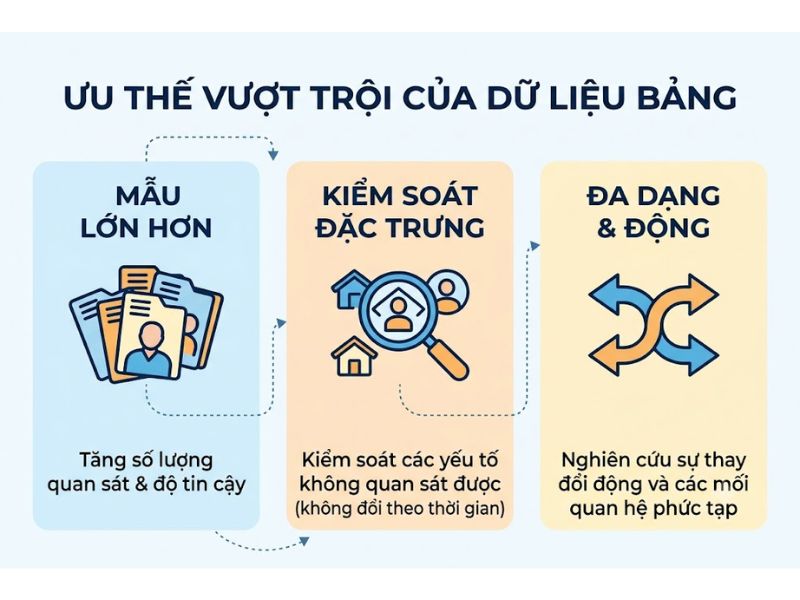 Dữ Liệu Bảng Là Gì? Phân Loại Và Các Mô Hình Ước Lượng Kinh Tế Lượng